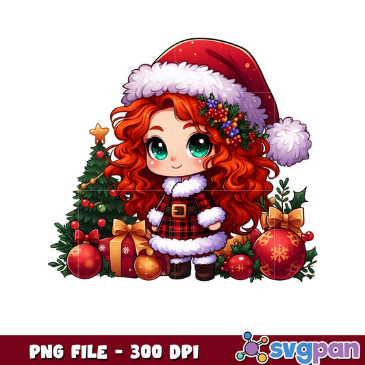 Merida christmas png, spirit christmas png, last christmas ​png