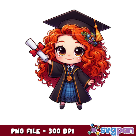 Merida disney png, disney merida costume​ png, graduation png