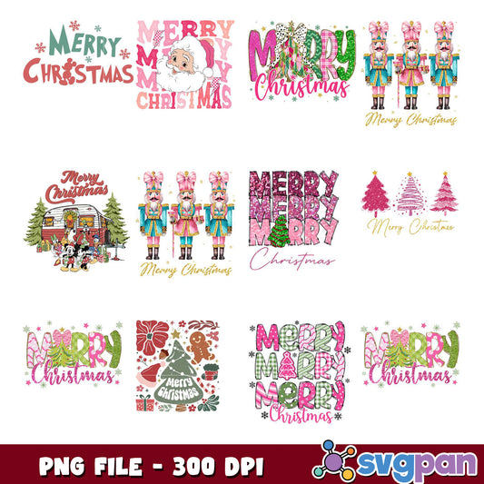 Merry Christmas PNG Bundle 300 DPI
