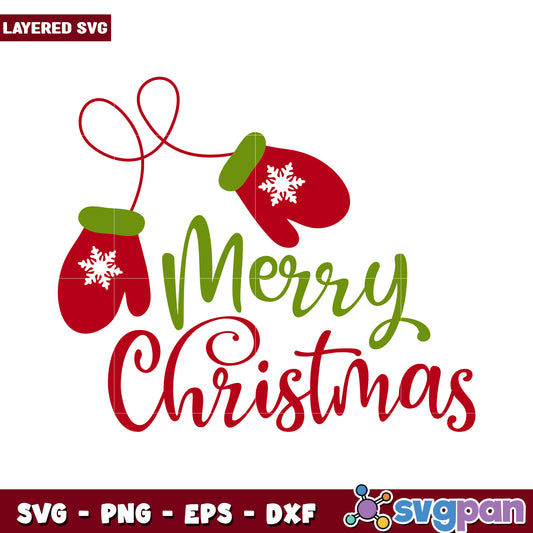 Merry Christmas SVG Design for Holiday Crafts, Fun and Festive Artwork