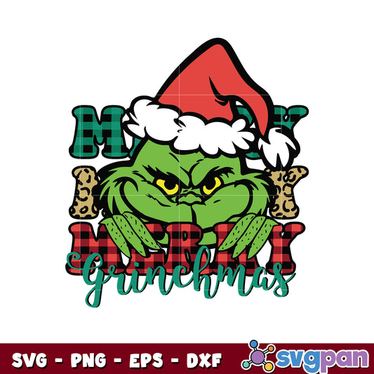 Merry Grinchmas santa hat svg