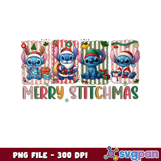Merry Stichmas png, christmnas png, christmas clipart png
