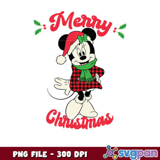 Merry christmas minnie png, chistmas clipart png, cartoon png