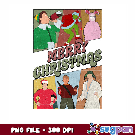 Merry christmas png, christmas cartoons png, christmas logo png