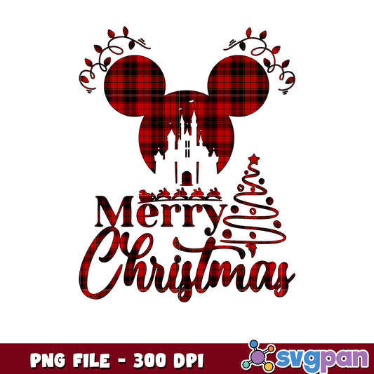 Merry christmas red plaid png, chistmas white png, winter png