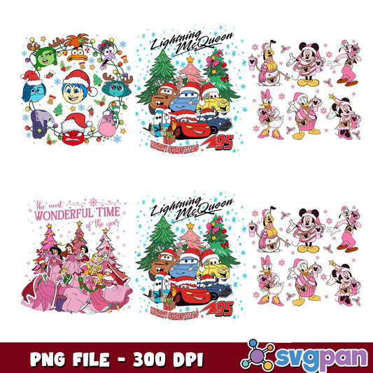 Merry disneymas png bundle