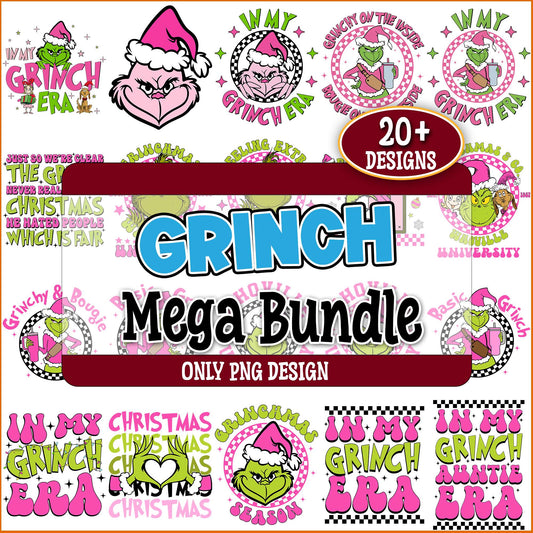 Merry grinchmas collections png bundle