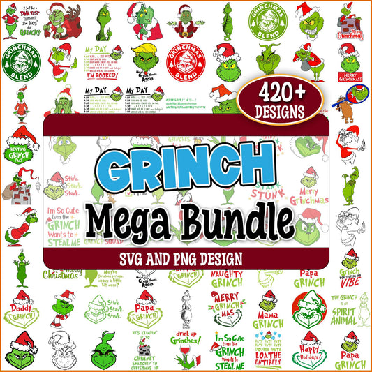 Merry grinchmas collection svg bundle