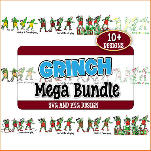 Merry grinchmas designs svg bundle