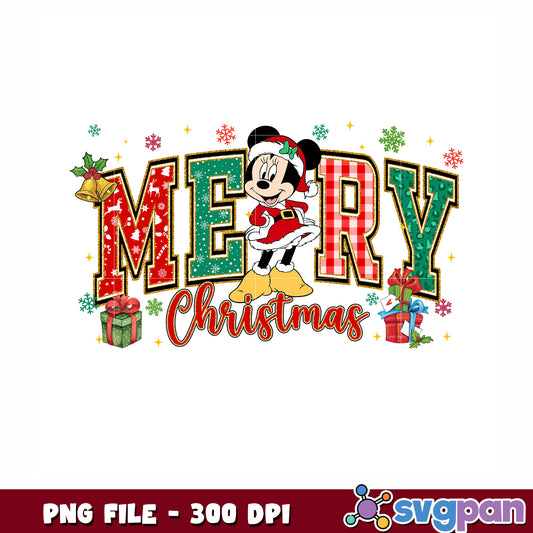 Merry minnie png, happy new year png, christmas designs png