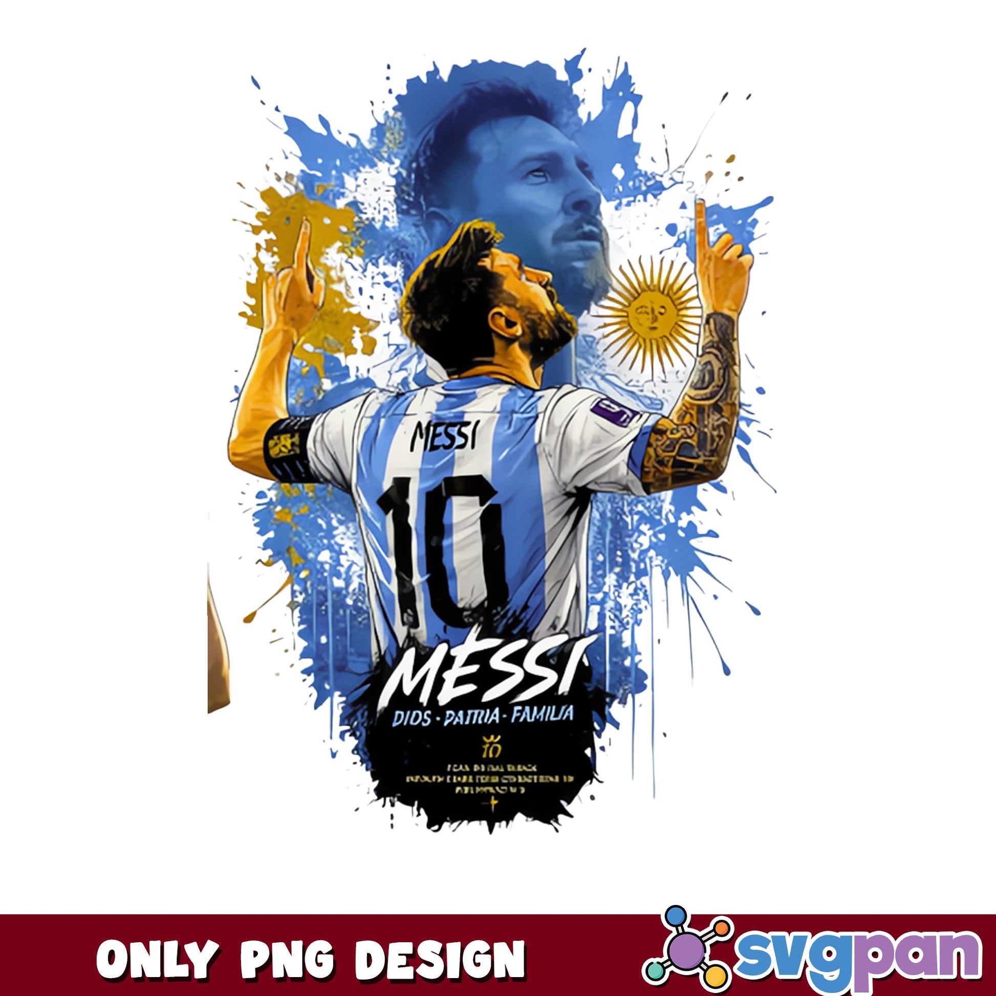 Messi Argentina Number 10 PNG, Soccer Player PNG, Football PNG