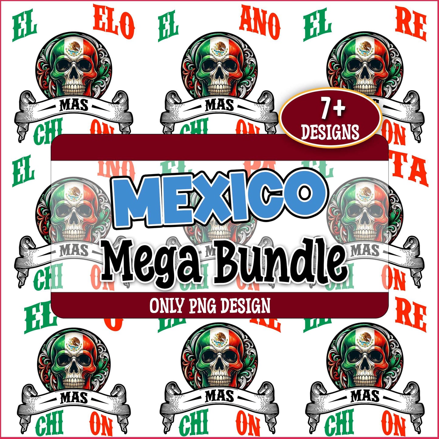 Mexico chingon png bundle