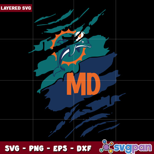 Miami Dolphins svg, nfl teams svg, national football league svg