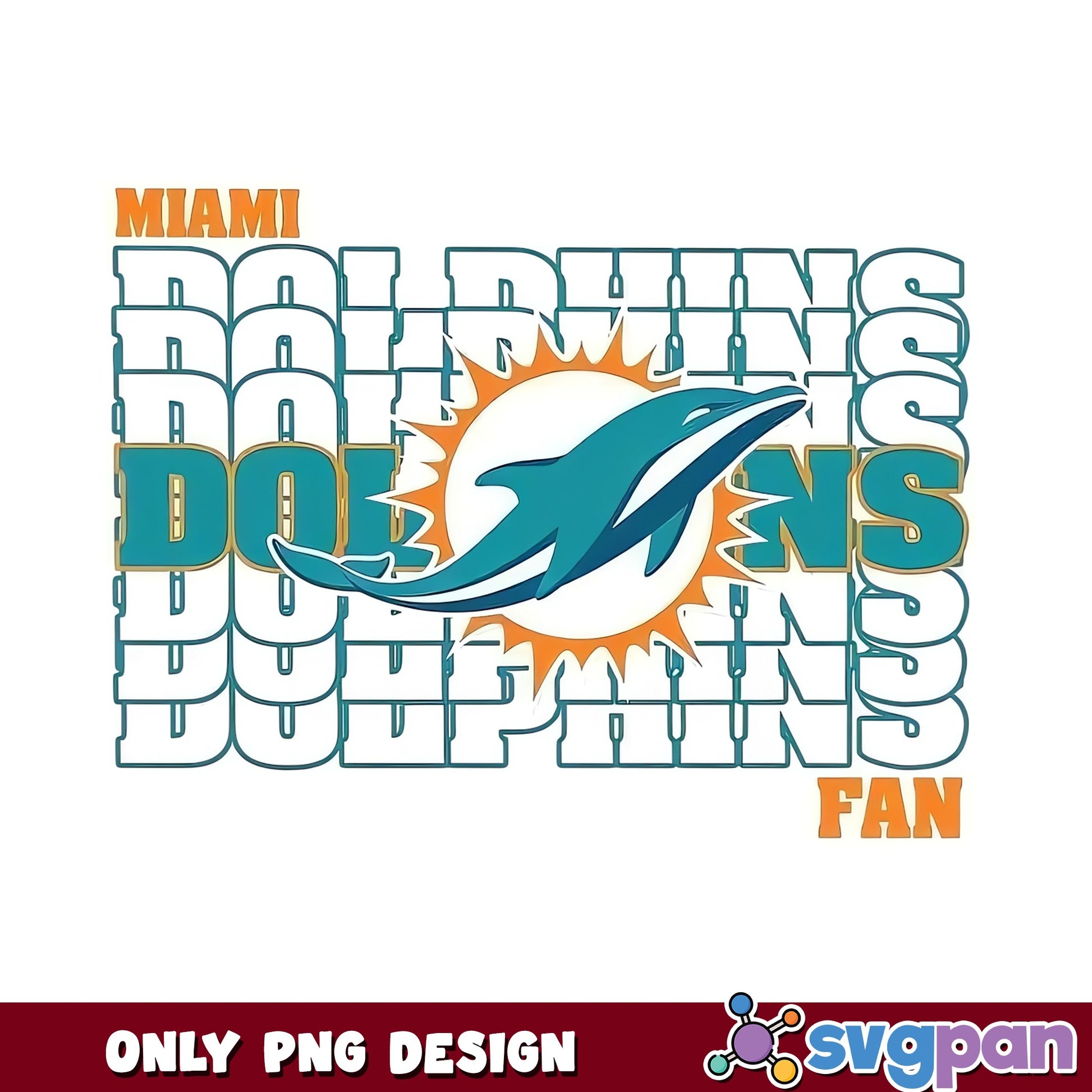Miami Dolphins Fan PNG, NFL Football Team, Dolphins PNG