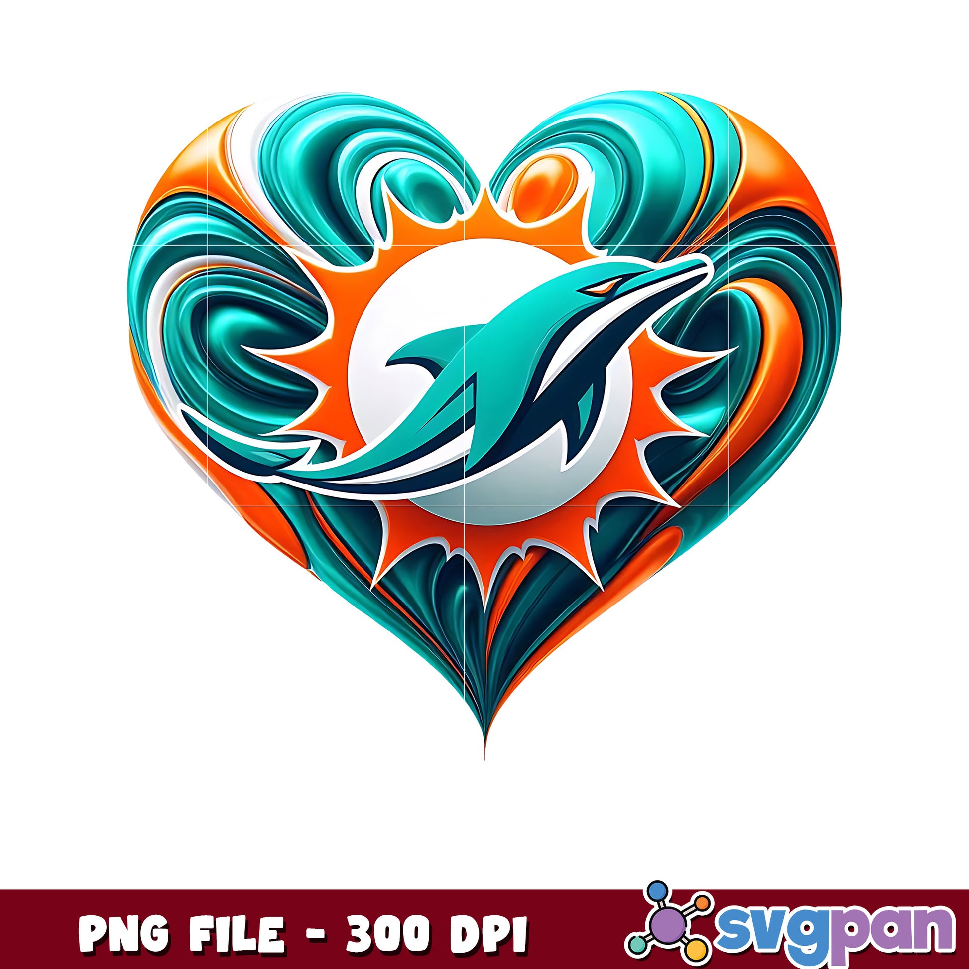 Miami dolphins heart png, nfl reddit​ png, nfl network​ png