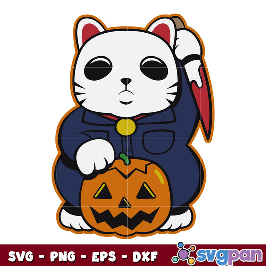 Michael Myers Cat Halloween svg