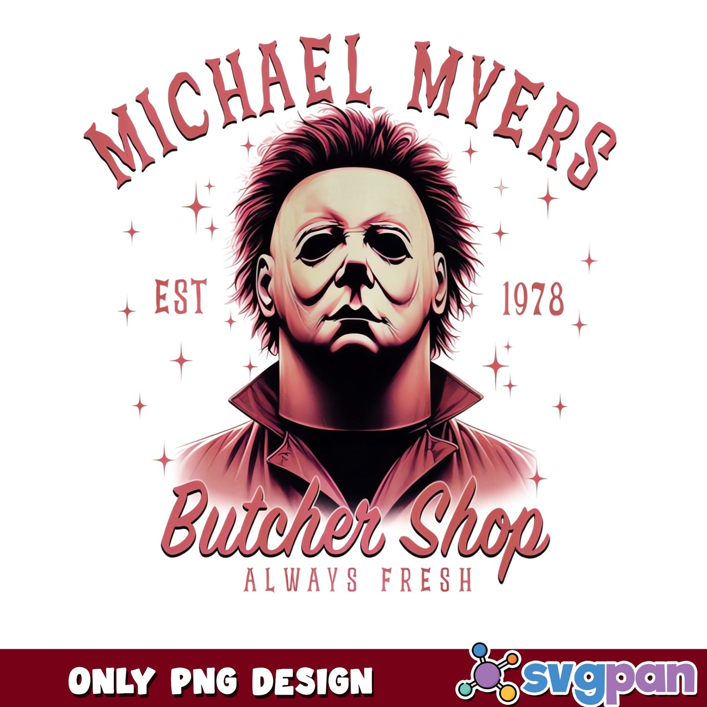 Michael Myers Butcher Shop PNG, Halloween Horror PNG, Horror Movie PNG