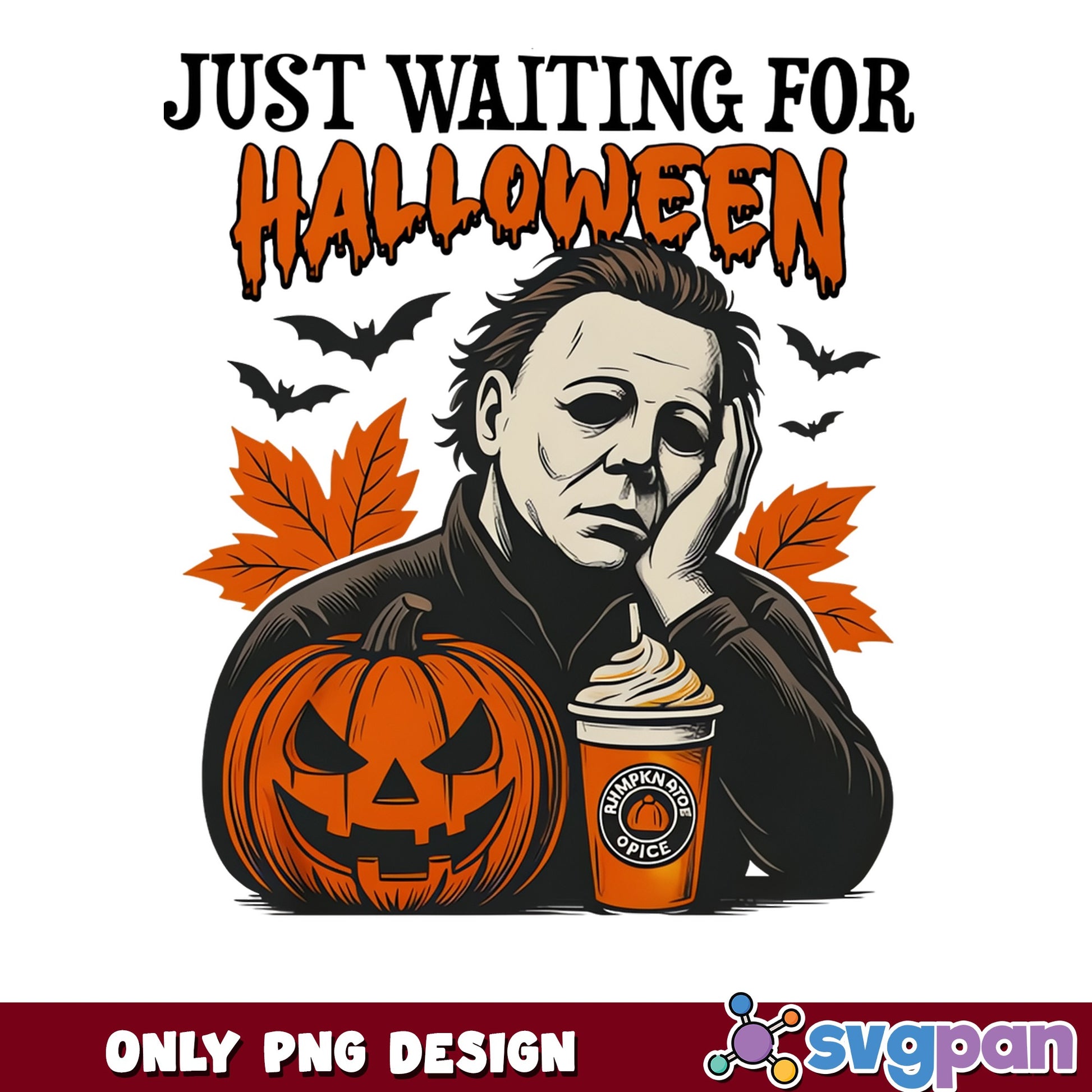 Michael Myers Just Waiting For Halloween, Horror PNG, Halloween PNG