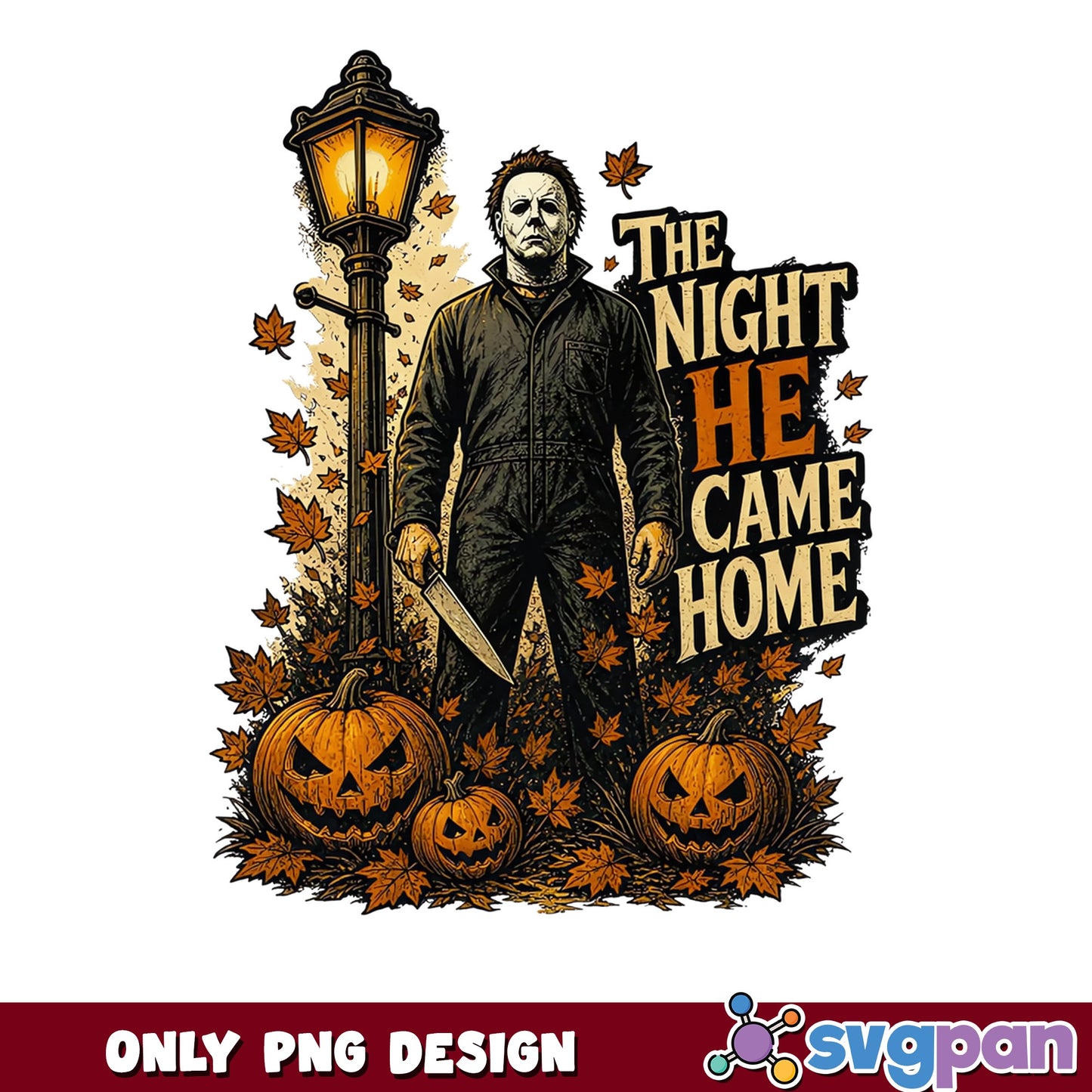 Michael Myers The Night He Came Home PNG, Halloween PNG, Horror PNG