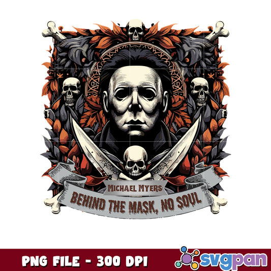 Michael myers behind the mask no soul png, halloween horror characters png, halloween town png