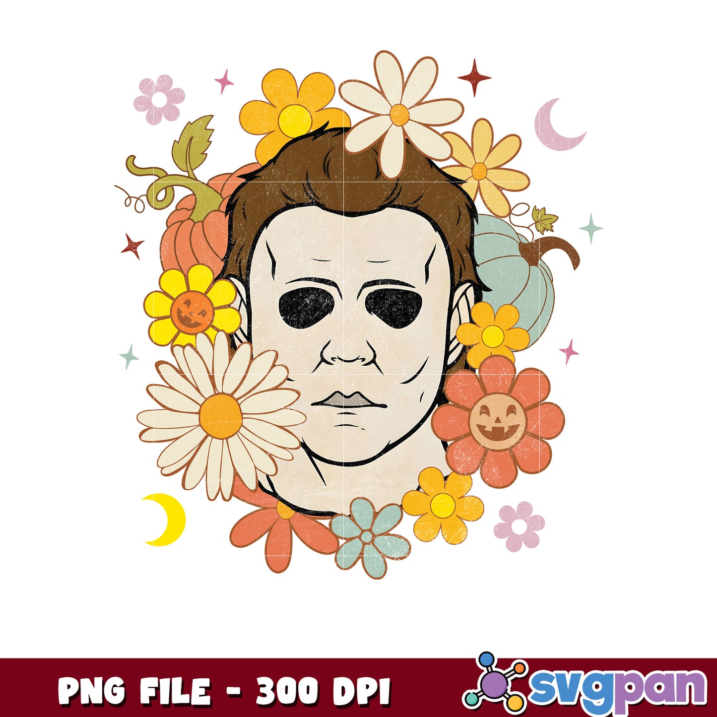 Michael myers flowers png, halloween cookies png, halloween horror nights​ ​png