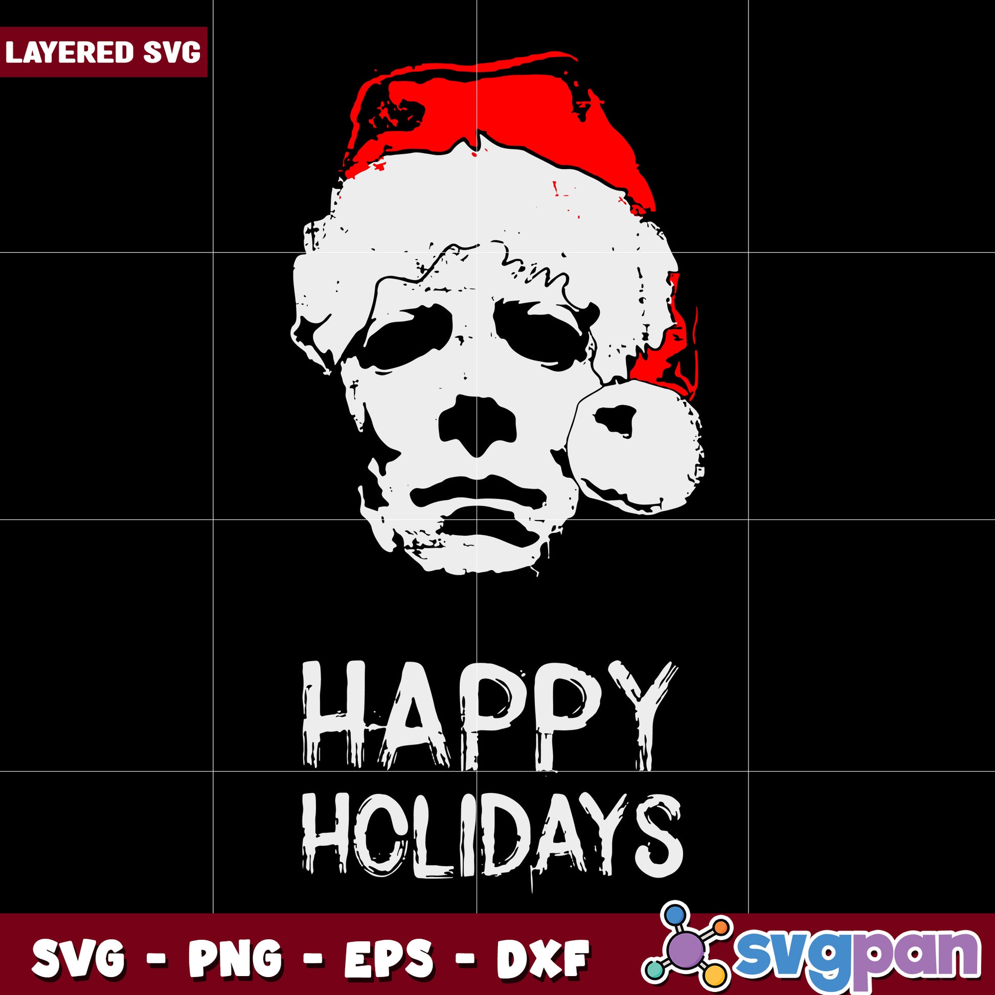 Michael myers happy holiday horror movie svg, halloween costumes svg, trick or treat svg