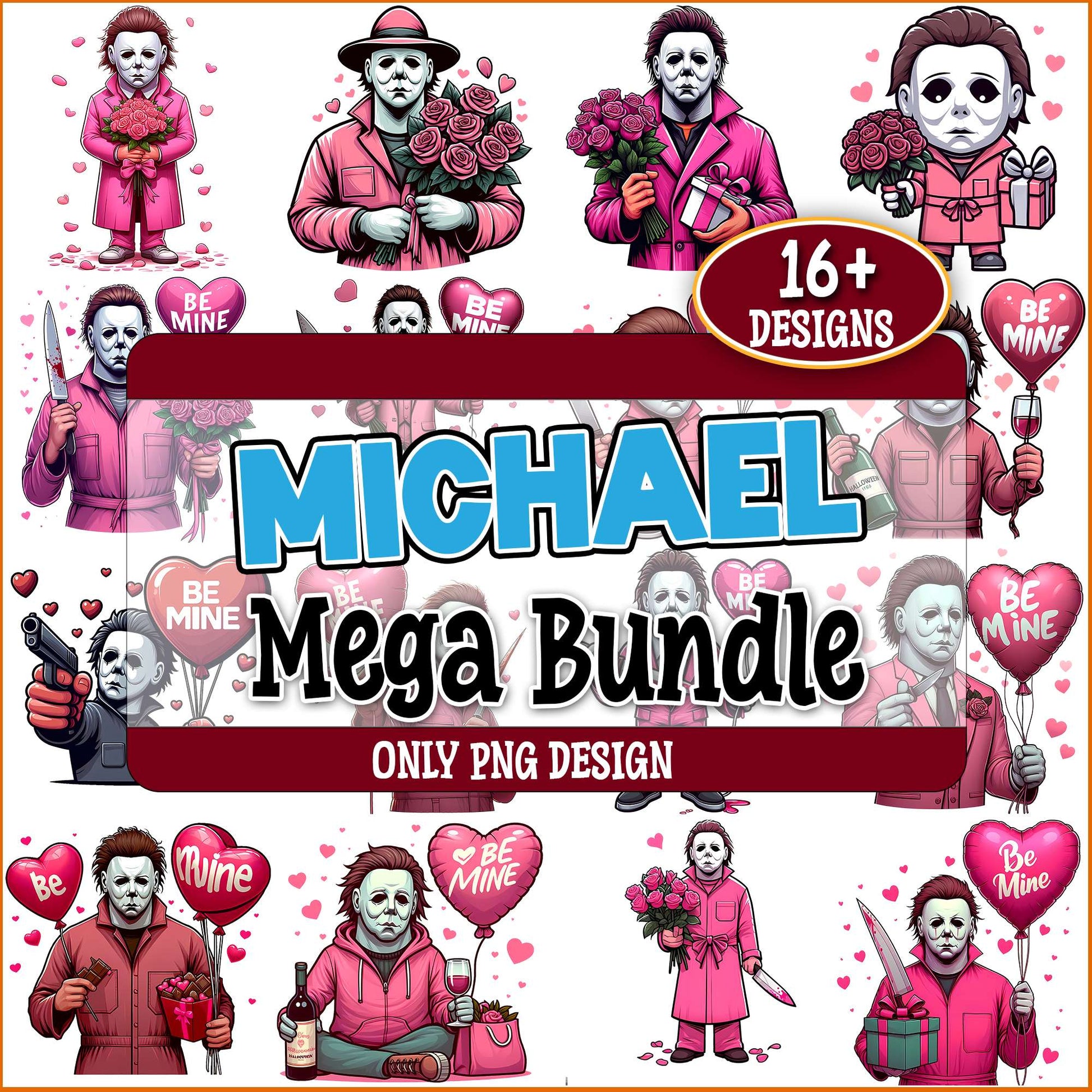 Michael myers in love png bundle