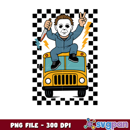 Michael myers school bus png