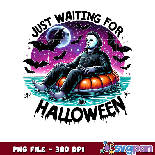 Michael waiting for halloween png, halloween vacation png, halloween toys png