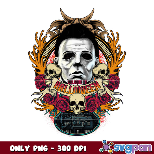 Horror Characters Tee png, Horror Friend Halloween png