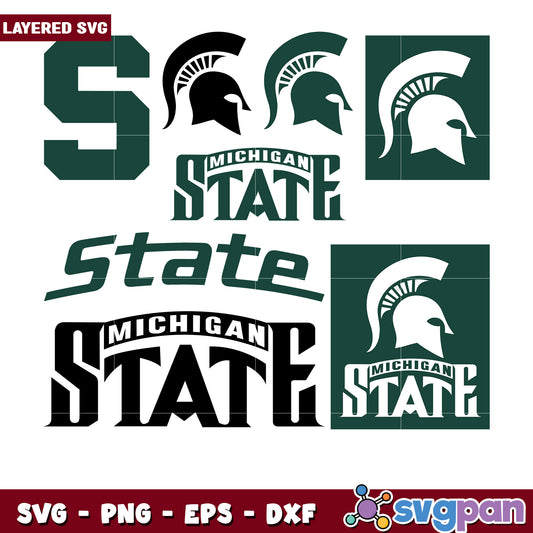 Michigan State Spartans SVG Bundle for Cutting Machine