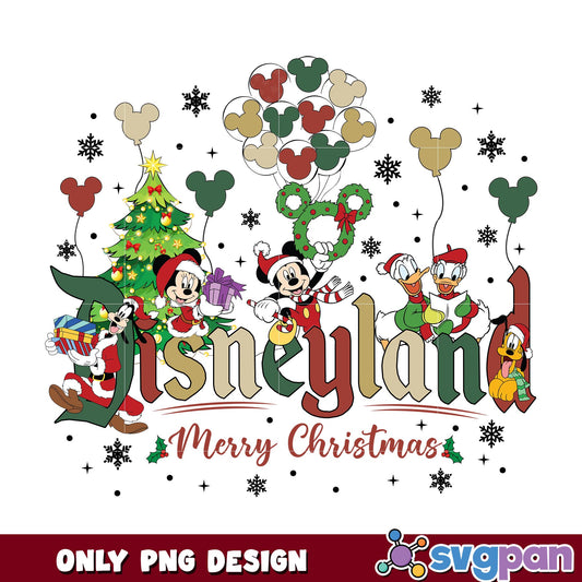 Mickey Disneyland marry christmas png