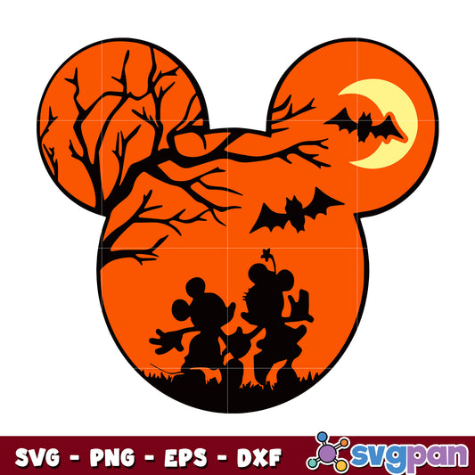 Mickey Ear Halloween svg 