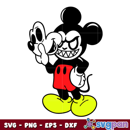 Mickey Horror Face svg