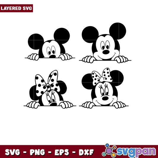 Mickey Minnie Mouse SVG Bundle