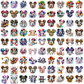 Mickey Minnie png bundle, mickey mouse png, disney characters png