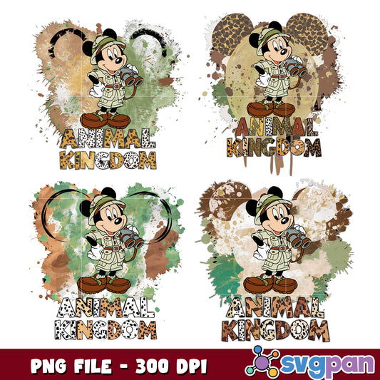 Mickey Mouse Animal Kingdom PNG Bundle