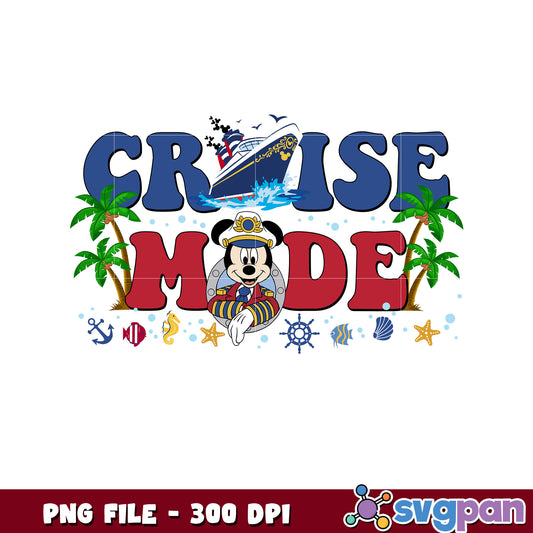 Mickey Mouse Cruise Mode PNG