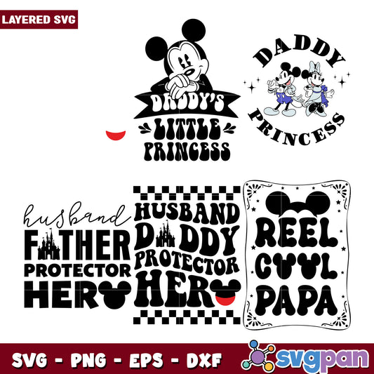 Mickey Mouse Family SVG Bundle