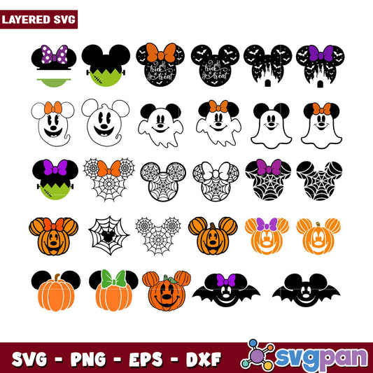 Mickey Mouse Halloween SVG Bundle for Crafts