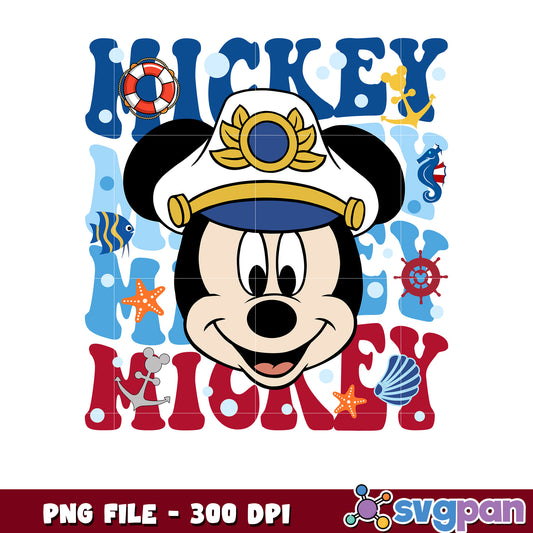 Mickey Mouse Nautical PNG Design