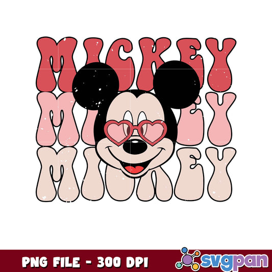 Mickey Mouse PNG design in vibrant colors, perfect for prints
