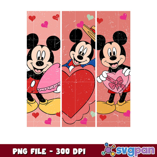 Mickey Mouse Valentine's Day PNG file, perfect for crafts