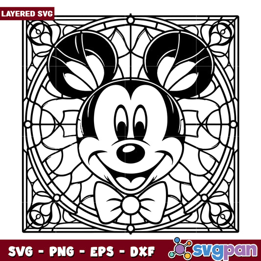 Mickey Mouse Vintage SVG Art for Creative Projects