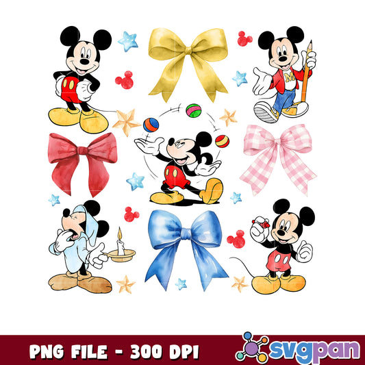 Mickey Mouse Watercolor PNG Clipart