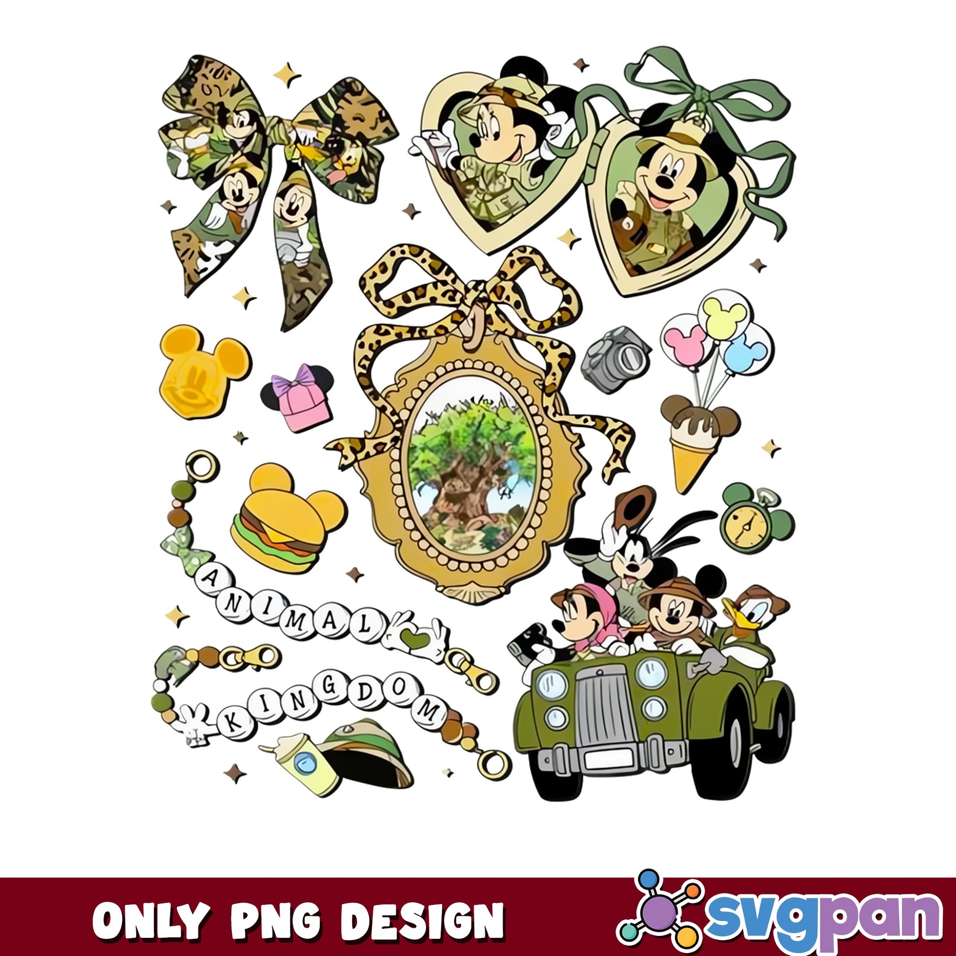 Mickey And Friends Animal Kingdom PNG, Disney Safari PNG, Tree Of Life PNG