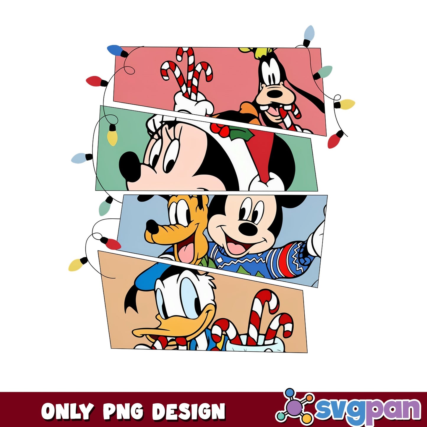 Mickey And Friends Christmas PNG, Disney Christmas PNG, Holiday PNG