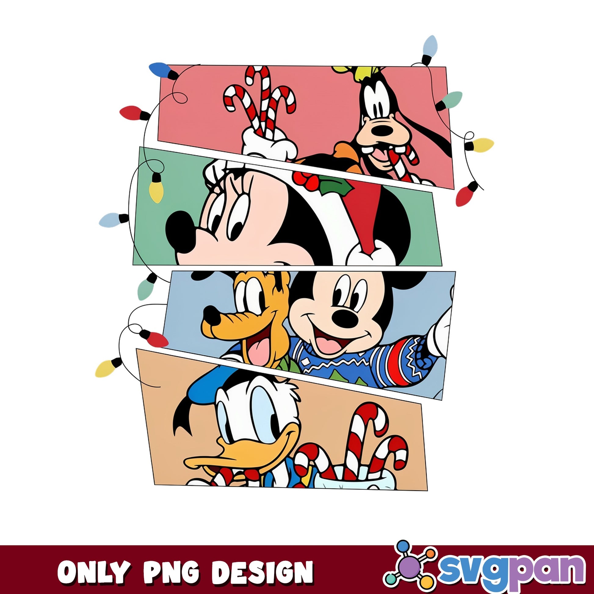 Mickey And Friends Christmas PNG, Disney Christmas PNG, Holiday PNG