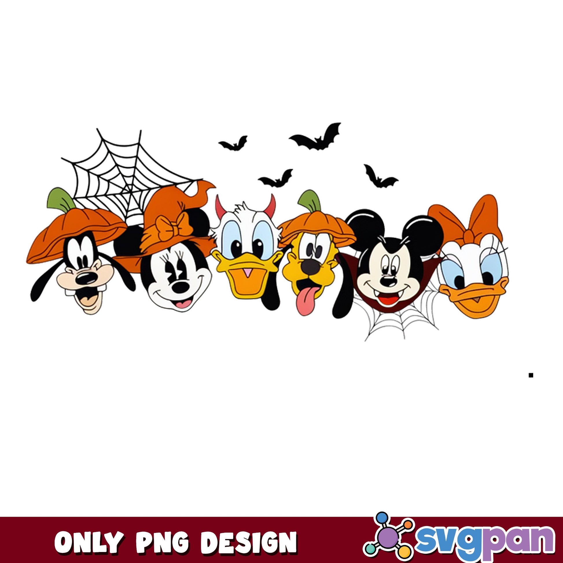 Mickey And Friends Halloween PNG, Disney Halloween PNG, Spooky Mouse PNG