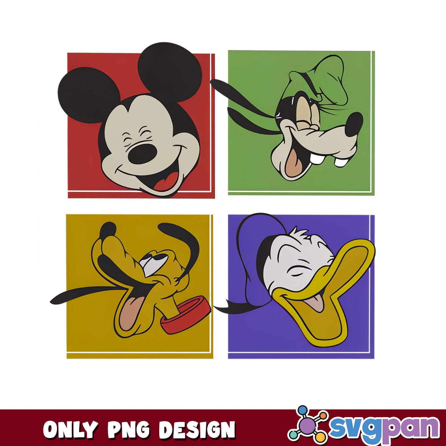 Mickey And Friends PNG, Goofy Donald Pluto Disney PNG, Disney Characters PNG